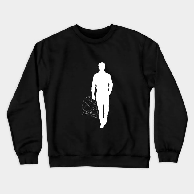 Leave the past behind Crewneck Sweatshirt by AbstractWorld